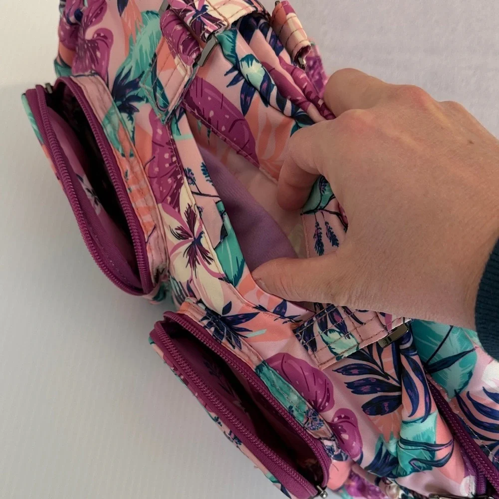 Lug Vibrant Floral Purse - Lug Quilted Convertible Carryall - Jumper